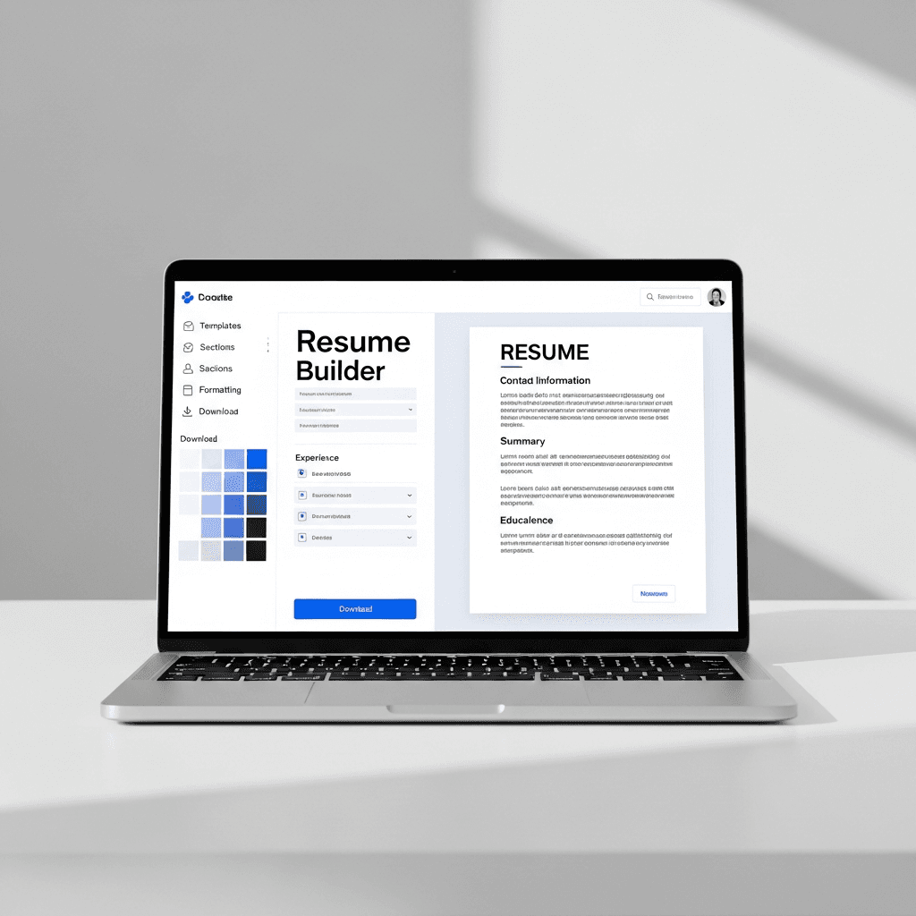 Resume Editor Interface